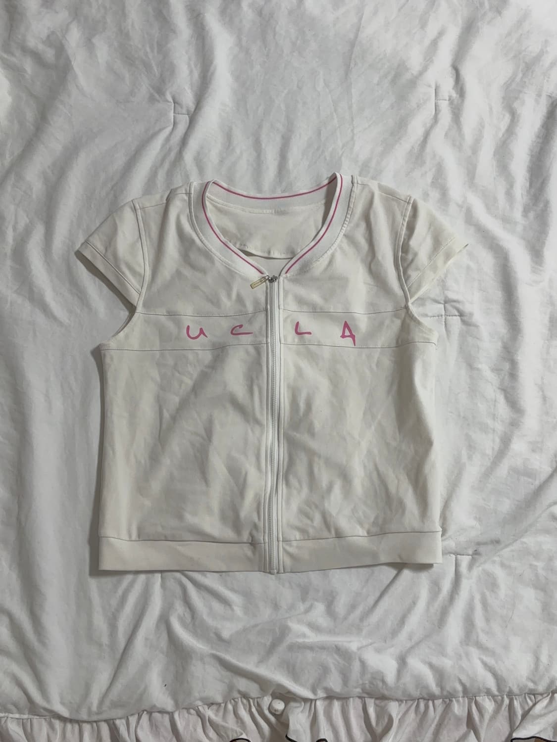 여성 반팔 집업 상품이미지1