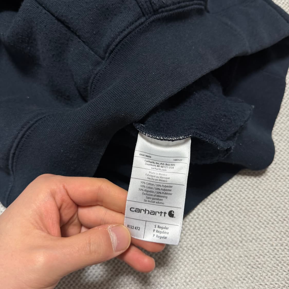 칼하트 오리지널 핏 후드집업 상품이미지3
