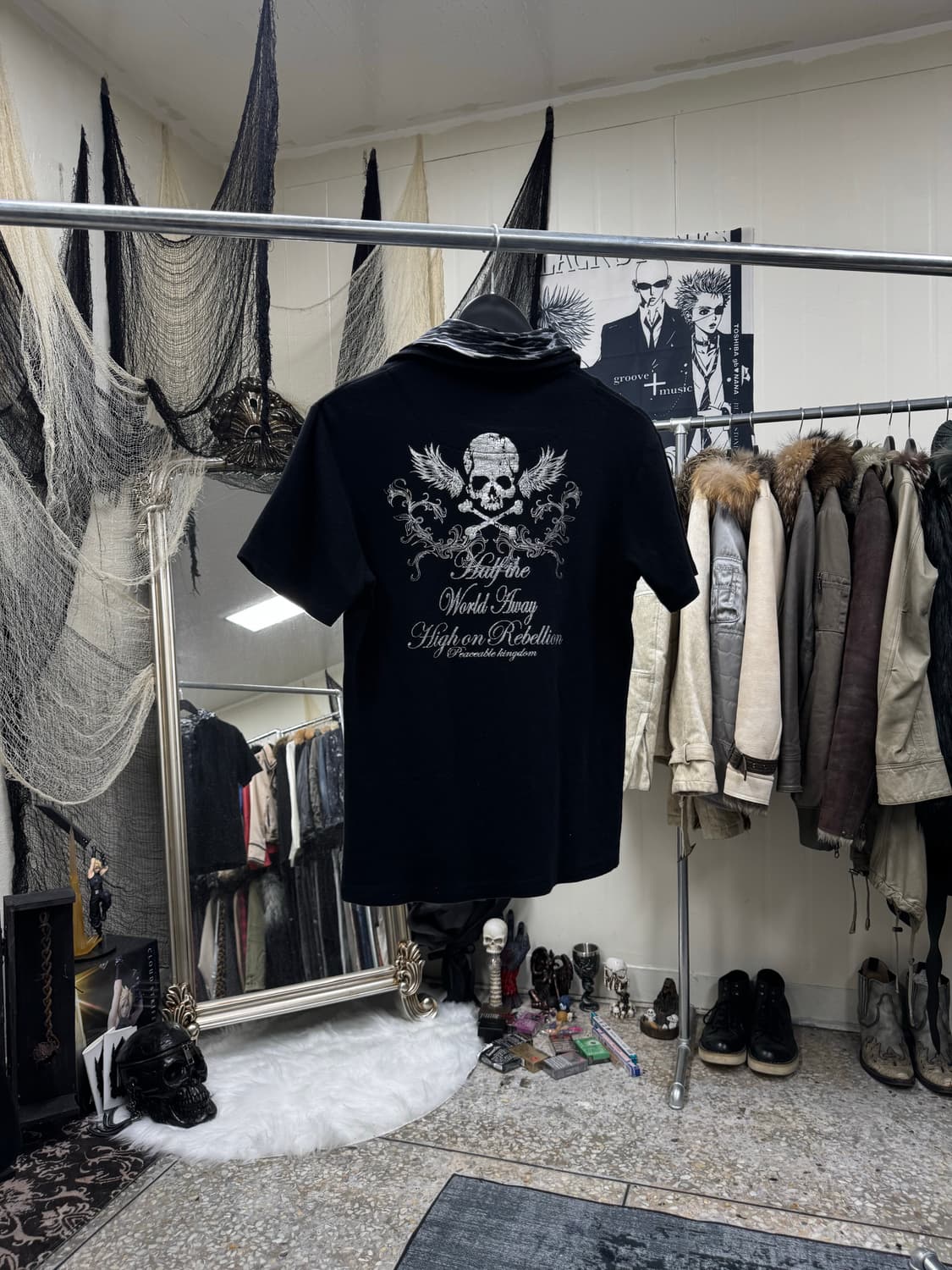 Semantic design 00s archive skull pk top 상품이미지6