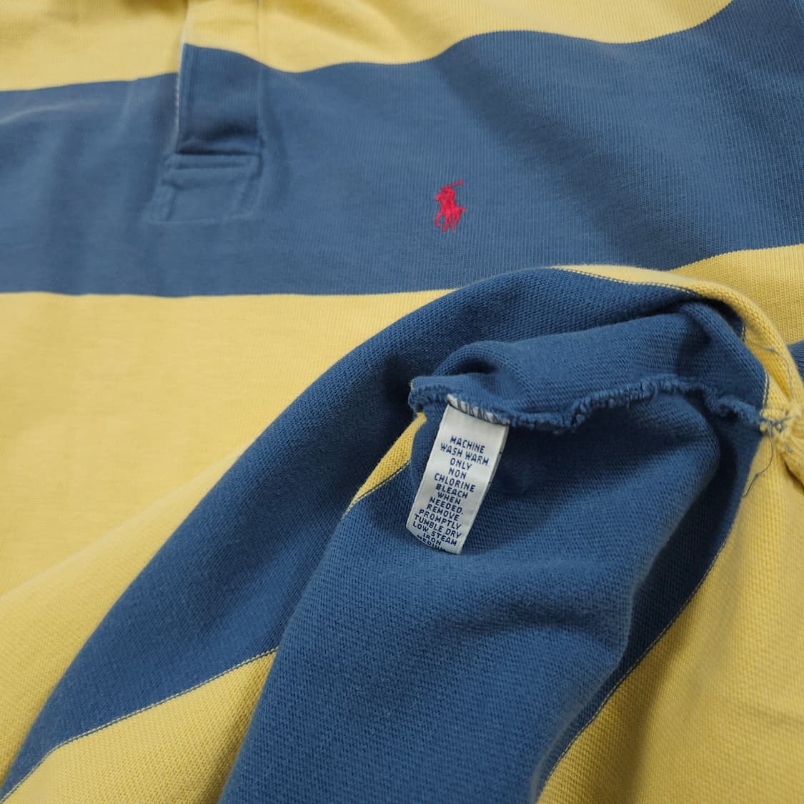 2XL(110)폴로 랄프로렌 블럭 스트라이프 럭비티 상품이미지5