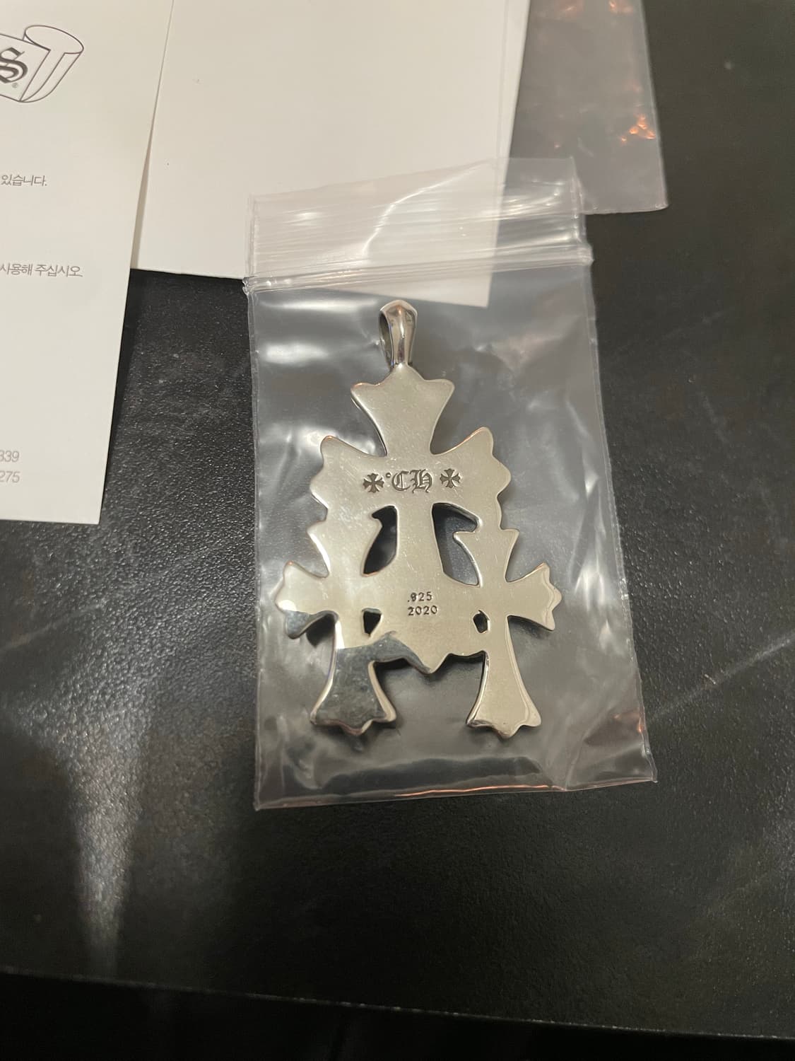 크롬하츠 3ch 크로스 팬던트 상품이미지2