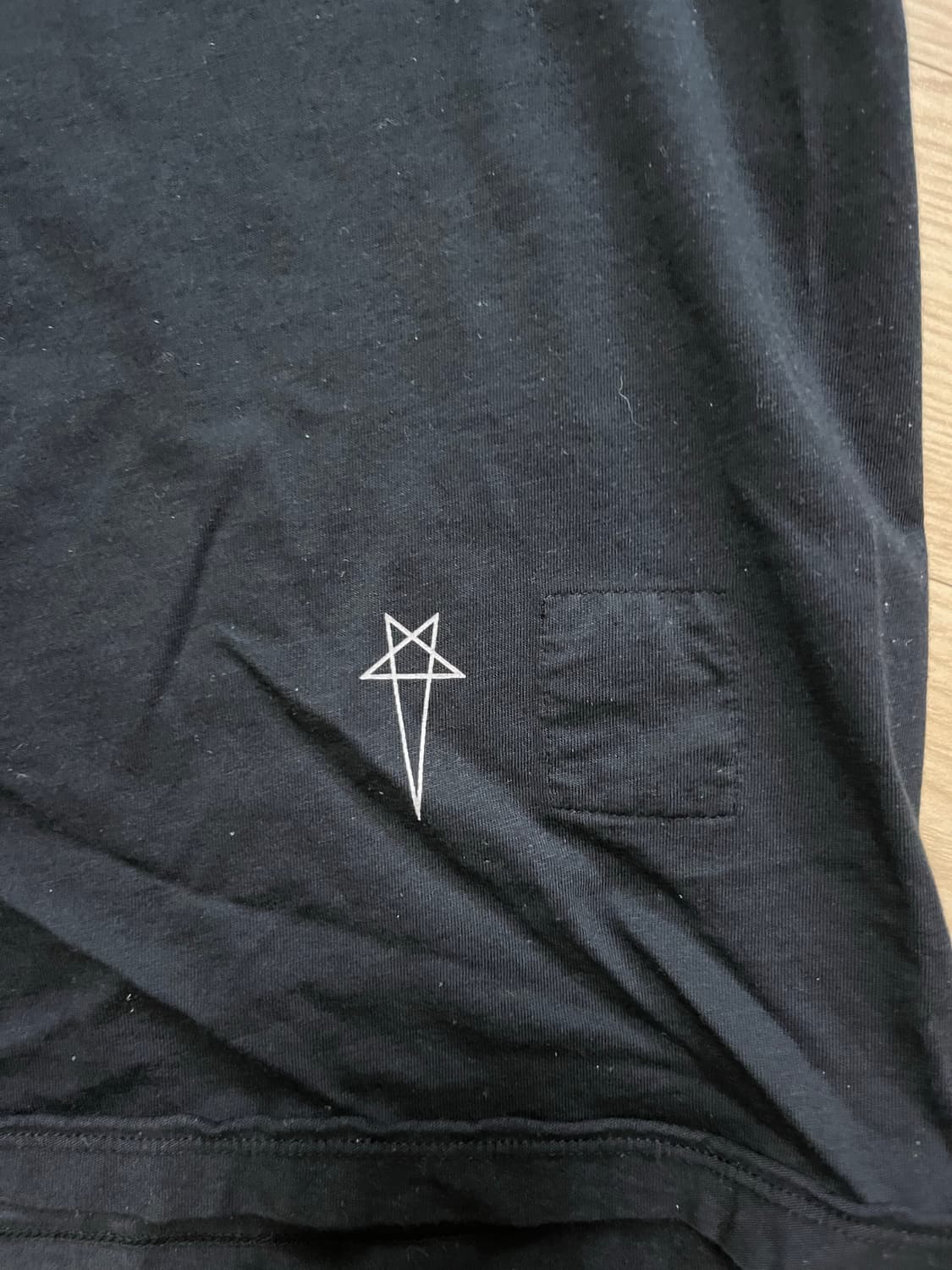 Rickowens Drkshdw 25ss 할리우드 레벨 코튼 티셔츠 상품이미지2