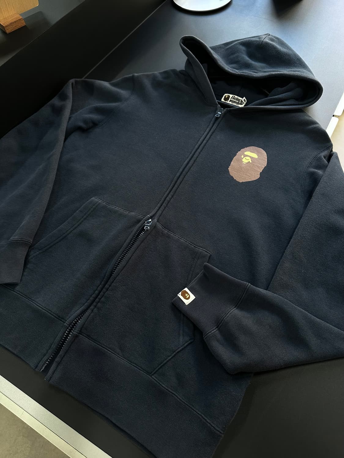 베이프 사루 후드집업 네이비 상품이미지6