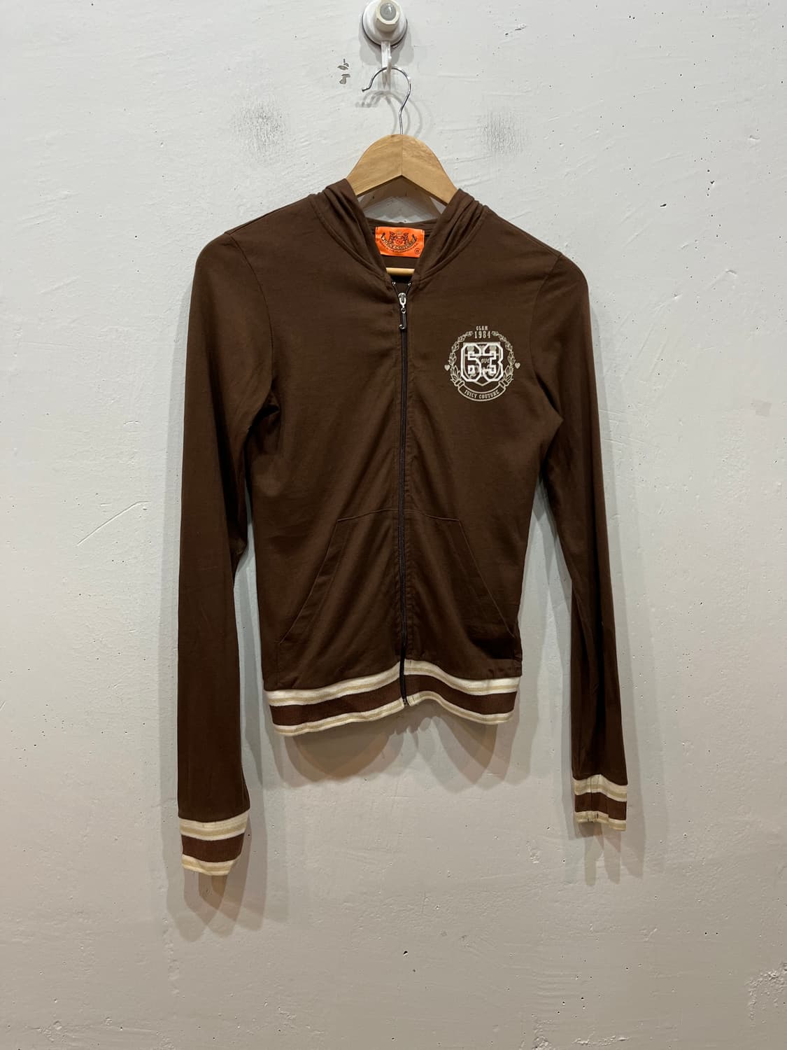 쥬시꾸뛰르 브라운 후드집업 Made in USA 상품이미지1
