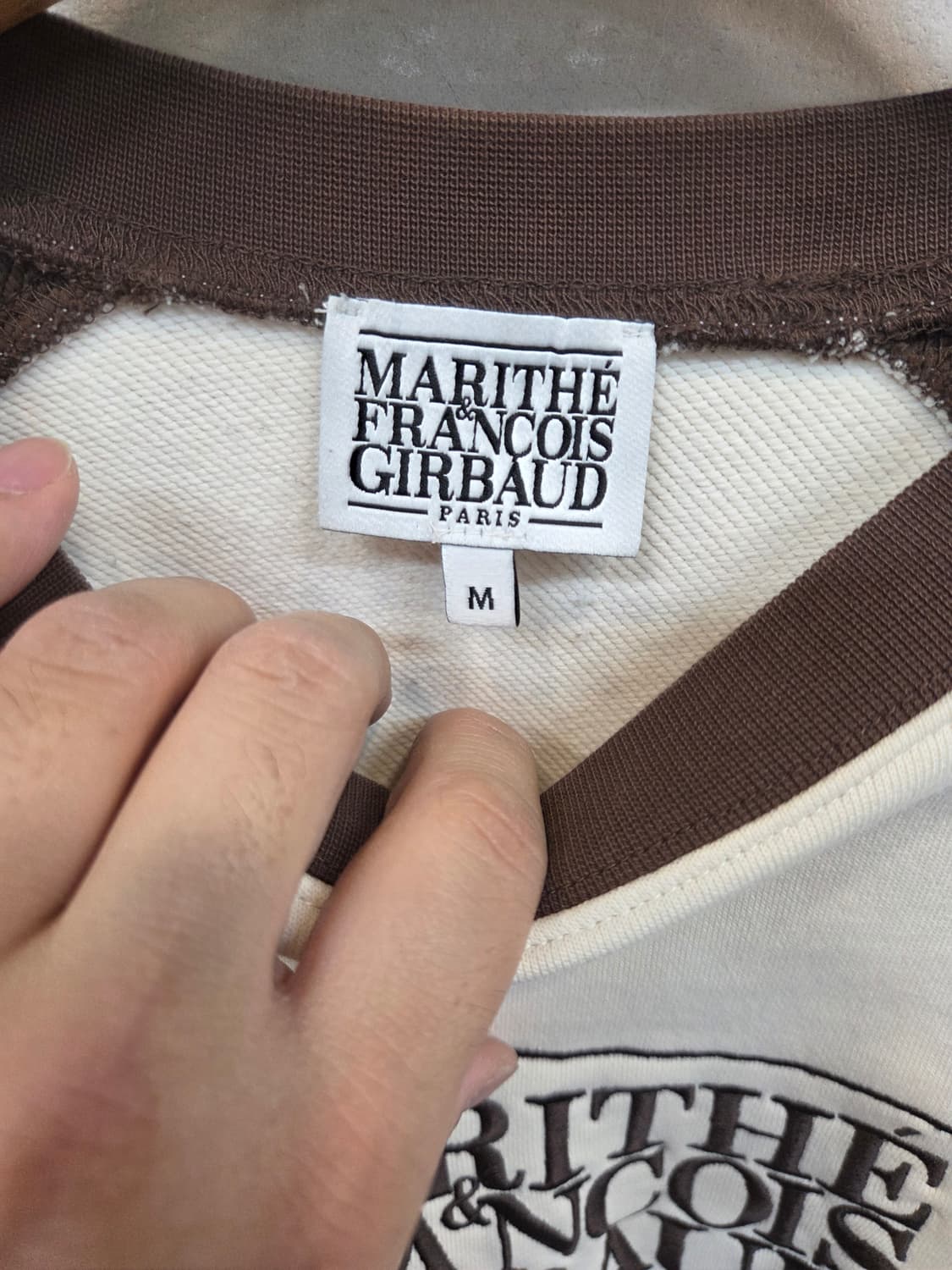 마리떼프랑소와저버 컬러블록 래글런 맨투맨 M 상품이미지3