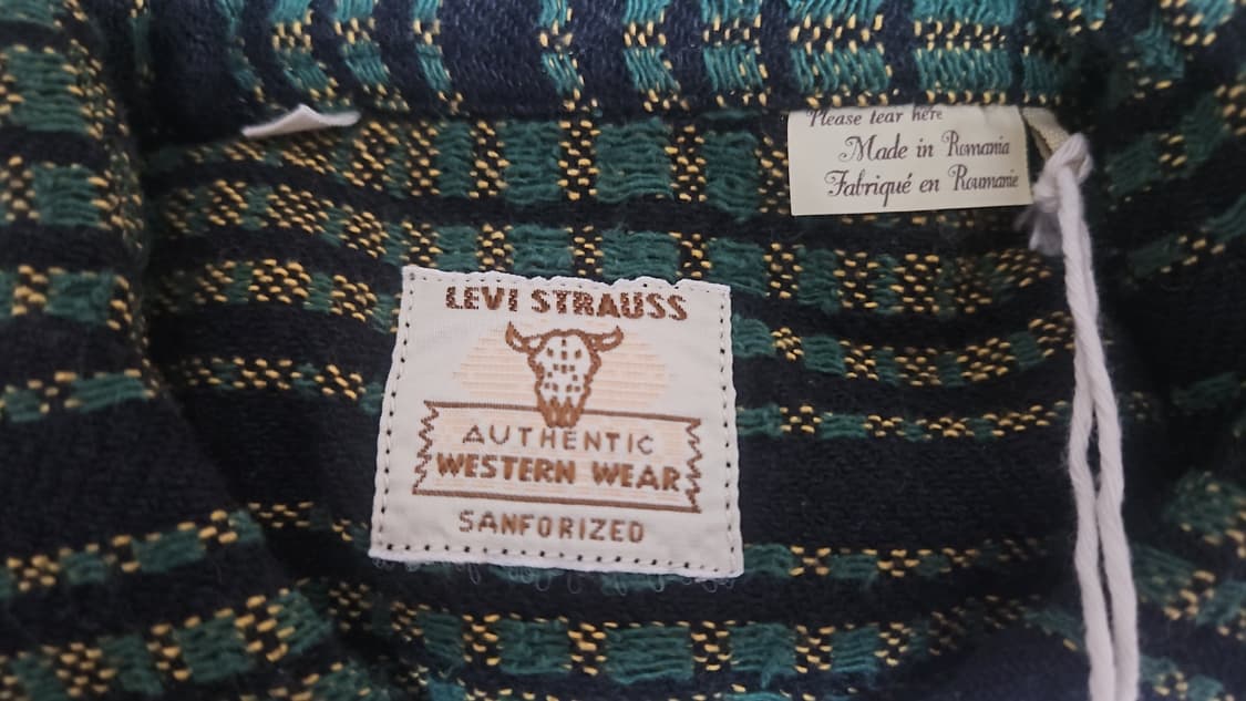 리바이스 LVC 1950'S 숏혼 셔츠 보틀 그린 S 상품이미지7