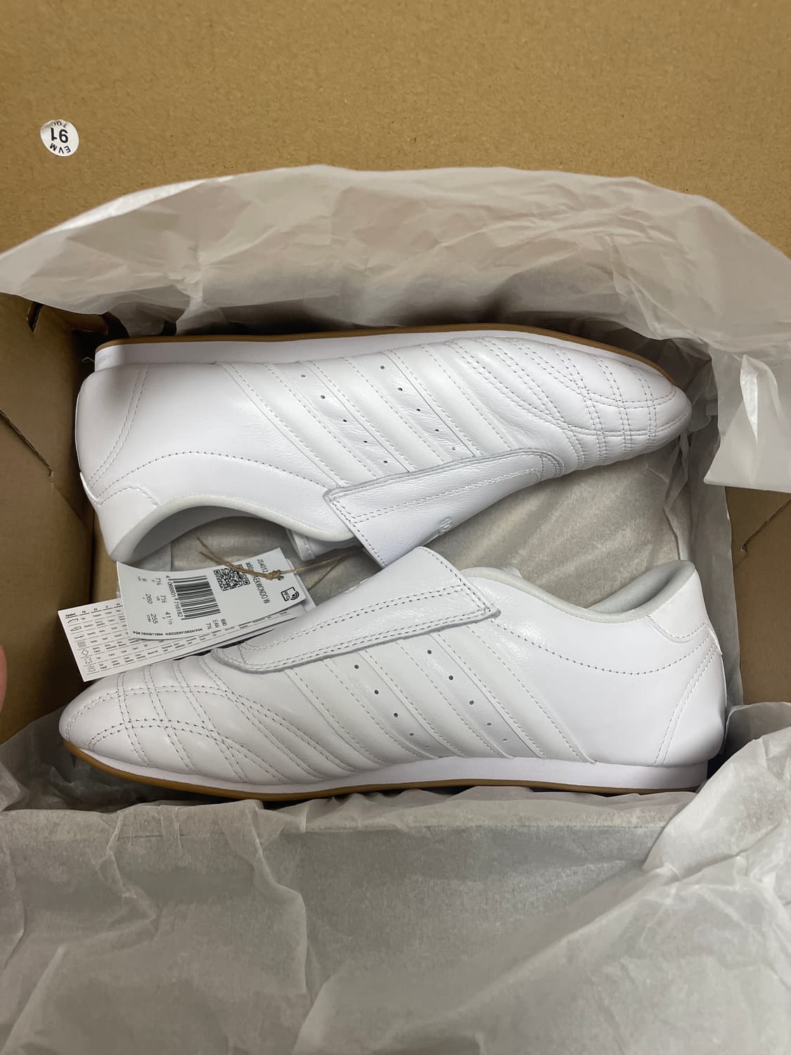 아디다스 태권도 클라우드 화이트 검 260(W) 새상품 상품이미지1