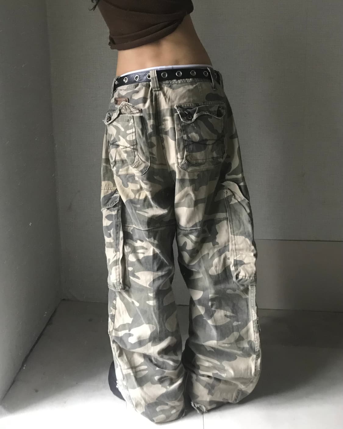 빈티지 멀티포켓 카모 카고팬츠 상품이미지3