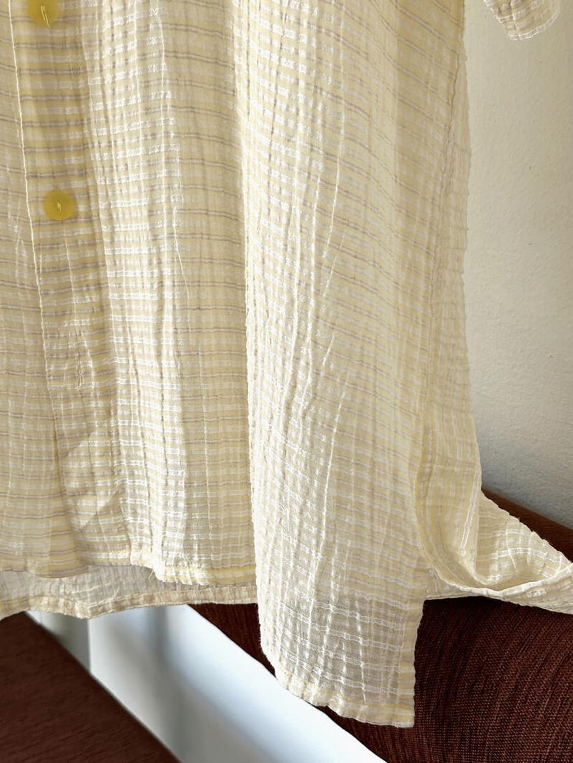 Natural fabric jacquard design half shir 상품이미지3