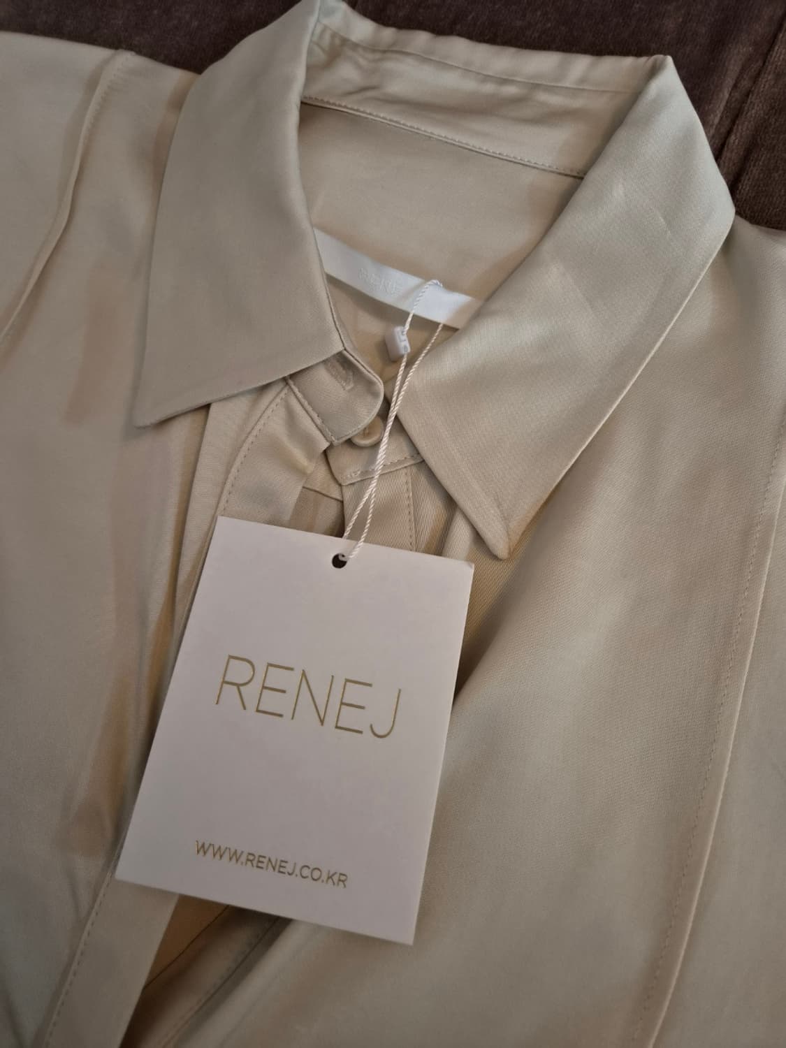 새제품)RENEJ 여성 실크긴팔블라우스 상품이미지7