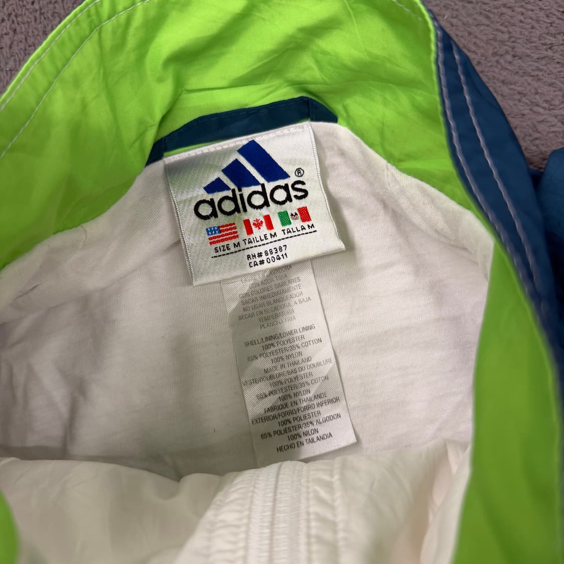 [정품] 아디다스 올드스쿨 배색 바람막이 자켓 상품이미지5