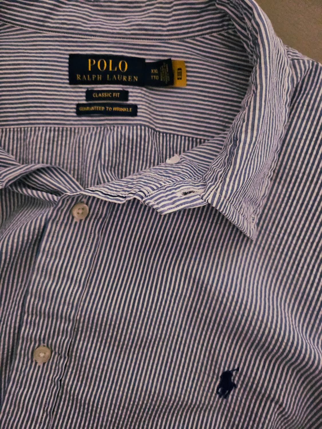 [거의 새것] 폴로 랄프로렌 스트라이프 셔츠 남방 클래식 XXL 상품이미지2
