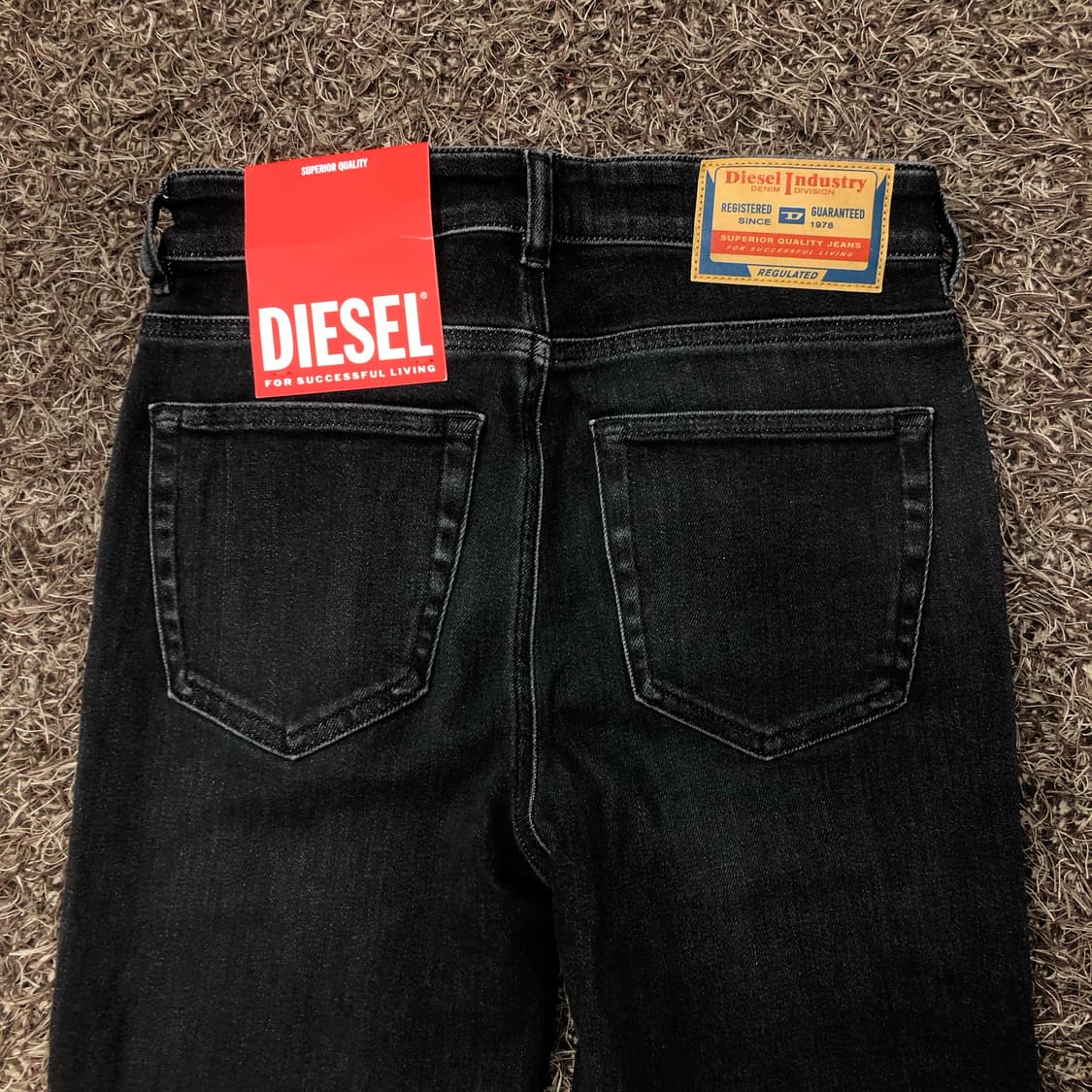 데드스탁 디젤 워싱 흑청 스키니진 데님 팬츠 상품이미지6