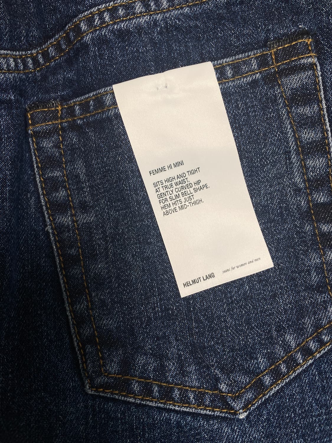 Helmut Lang 데님 미니 스커트 상품이미지5