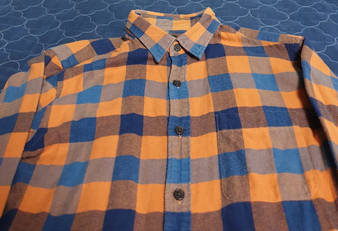 유니클로 플란넬 체크셔츠 (L) 상품이미지2