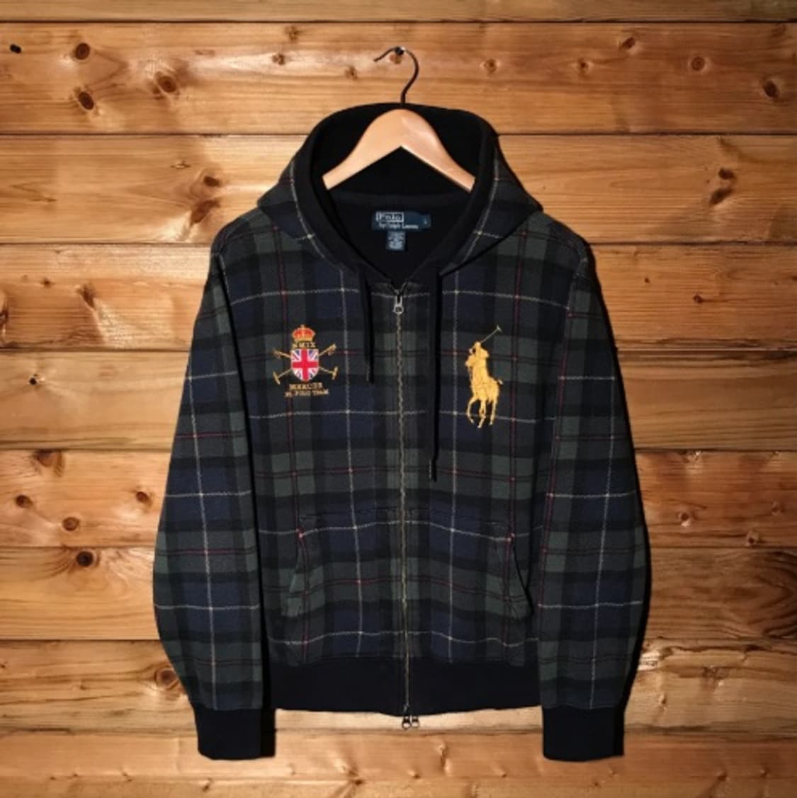 폴로 타탄체크 후드집업 구합니다 상품이미지1