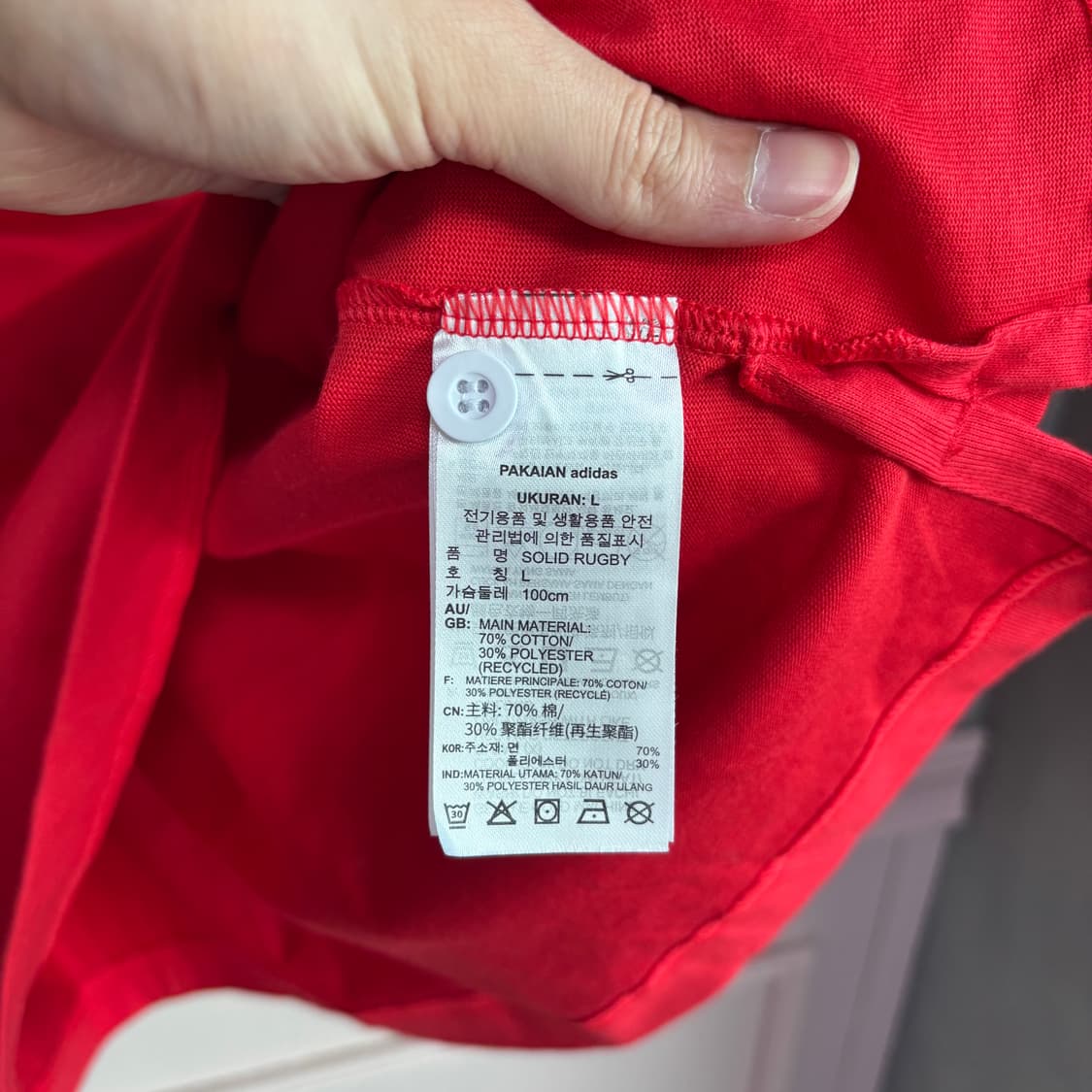 아디다스 파이어버드 럭비티 롱슬리브 레드 상품이미지3