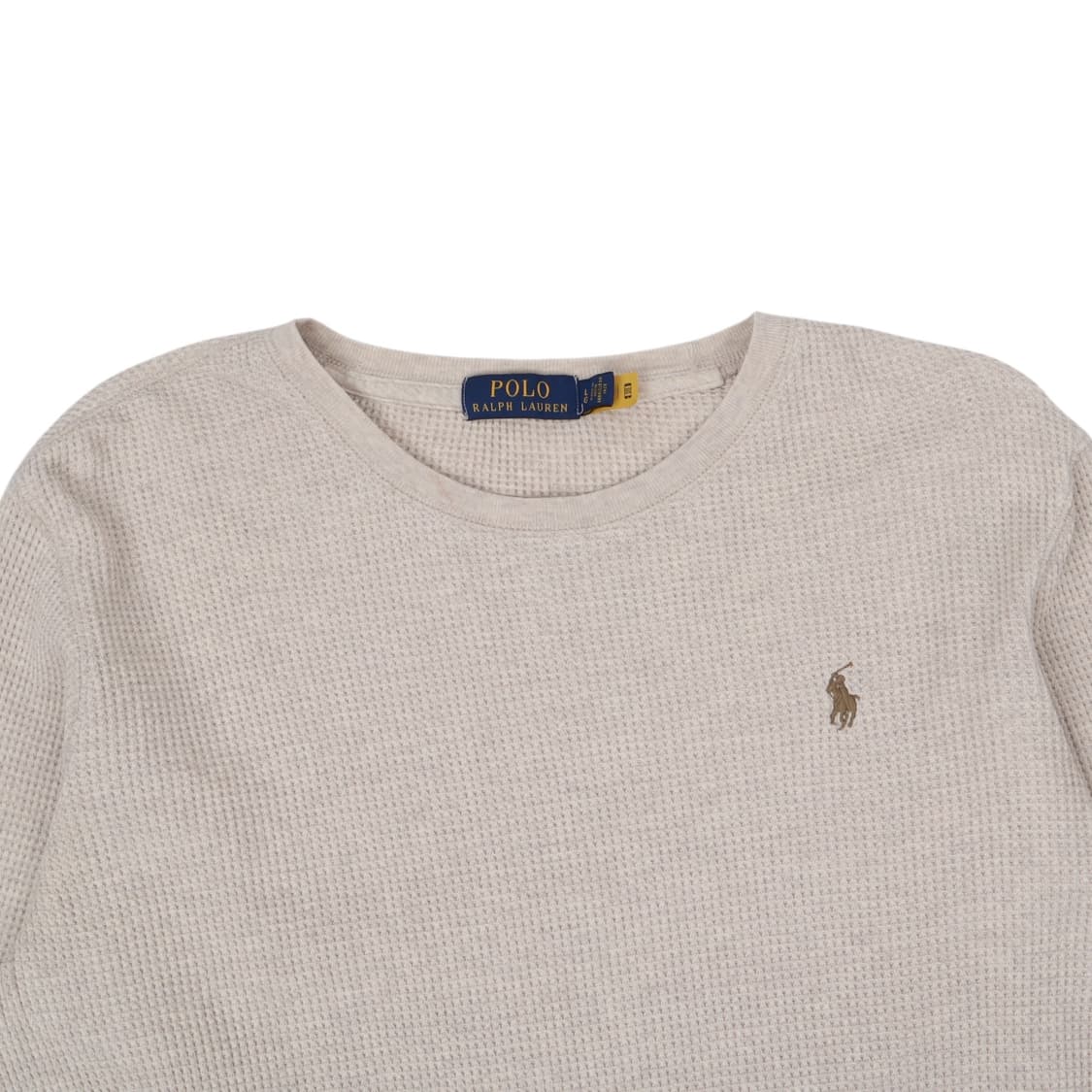 폴로 랄프로렌 QR 베이지 와플 롱슬리브 상품이미지2