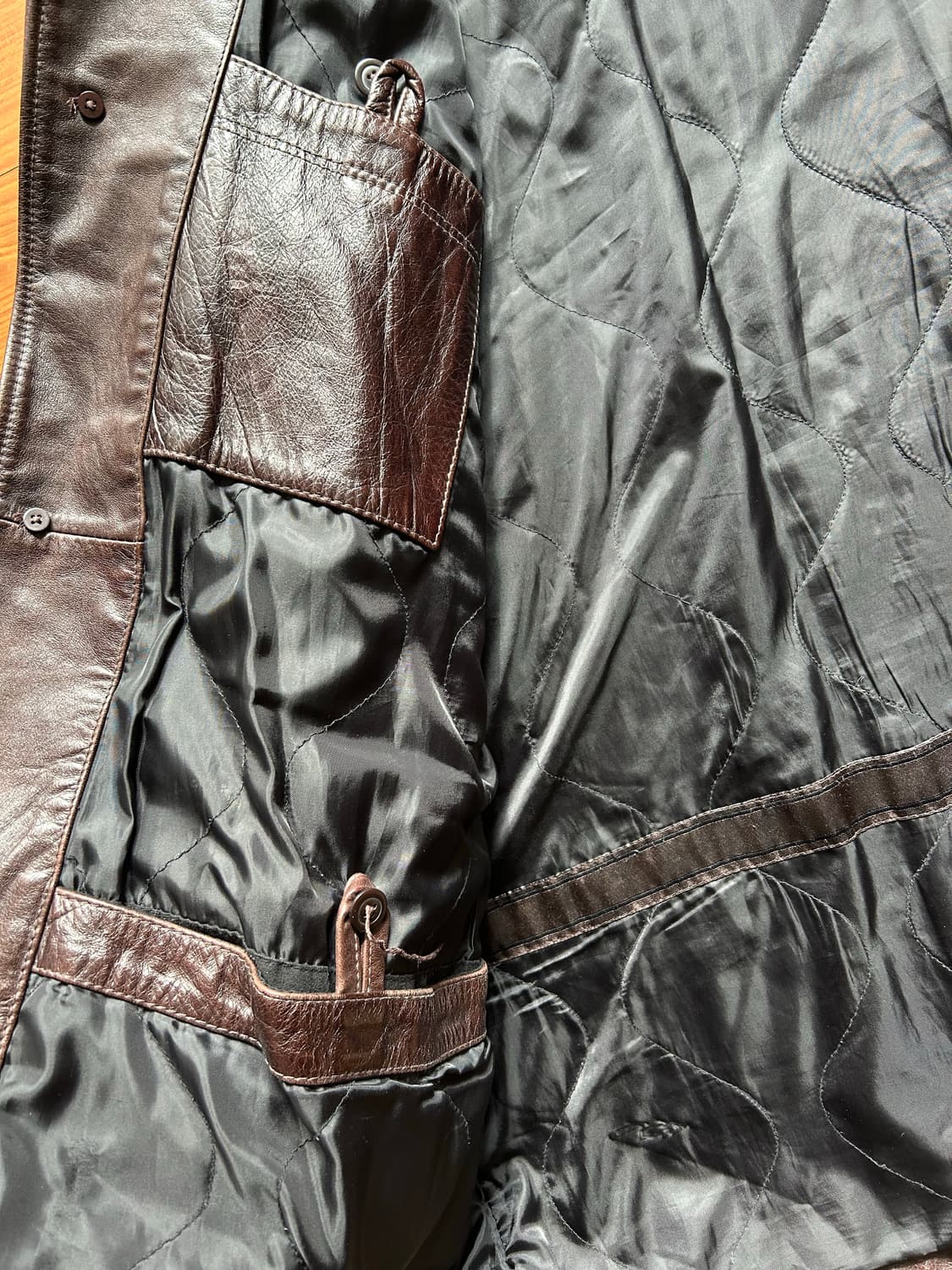 올드 갭 레더 카코트 xxl 상품이미지5