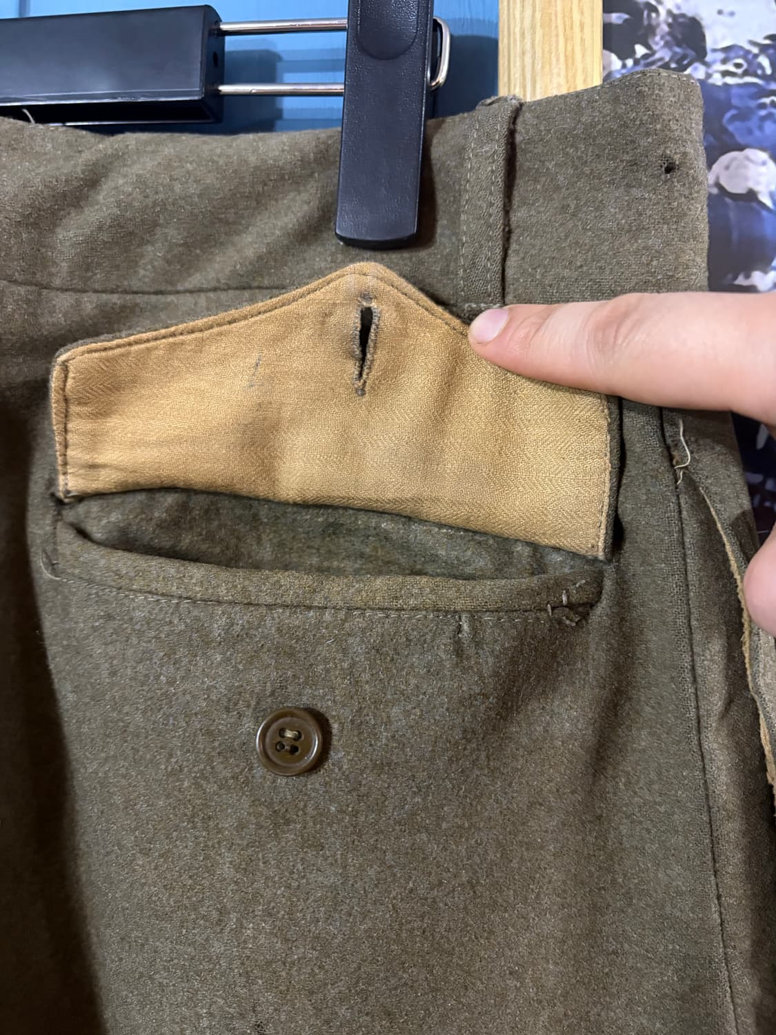 60‘s French army Filed Wool Trouser Pant 상품이미지9