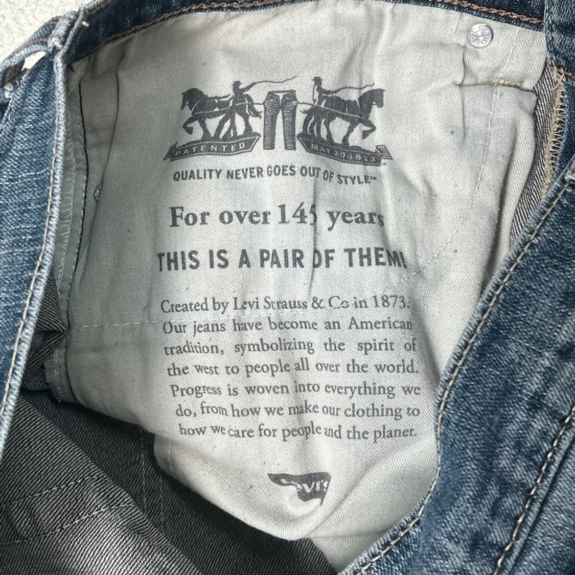 리바이스 505 데님팬츠 W34 L32 상품이미지5