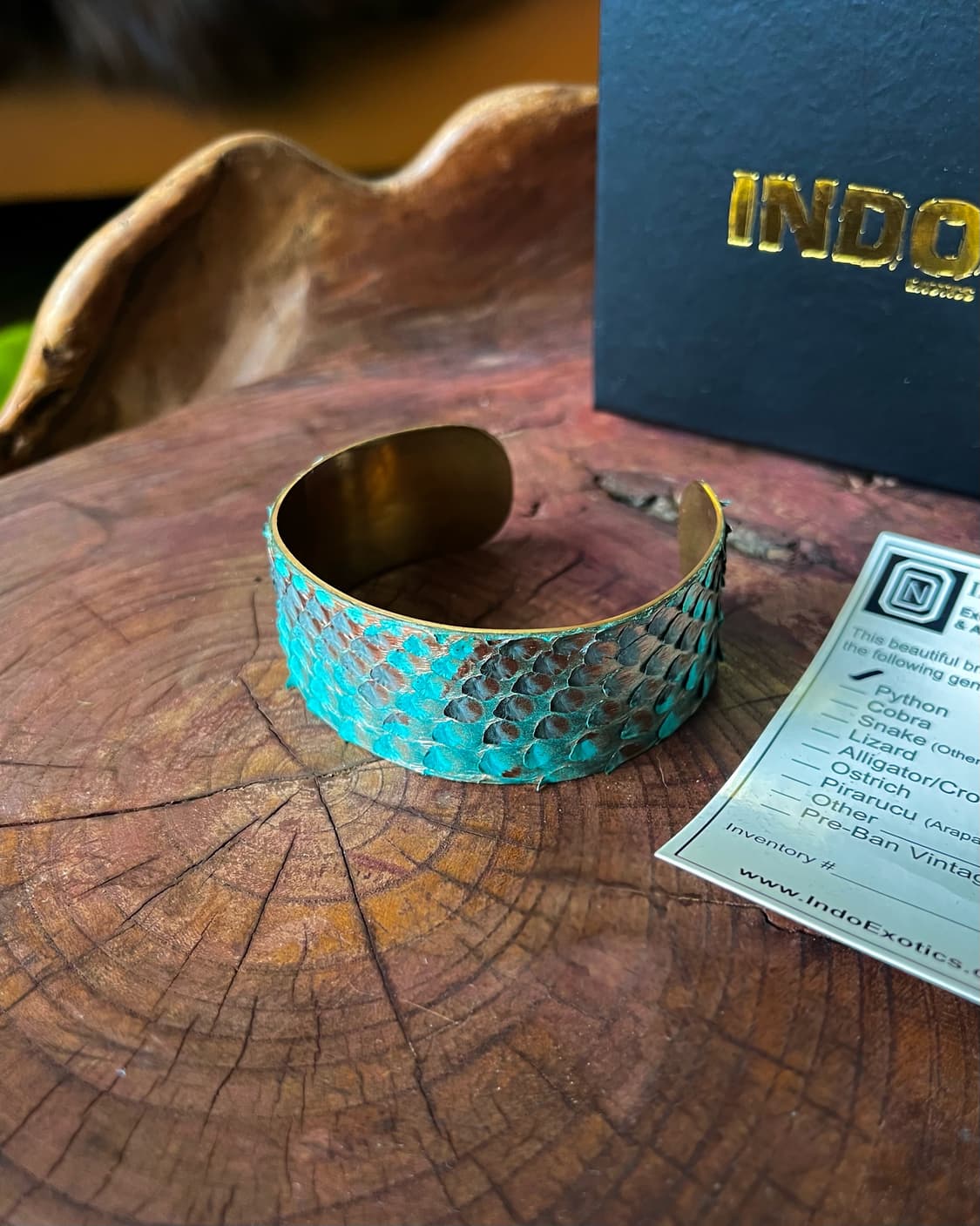 INDO Exotics Real Python Native Bangle 상품이미지6