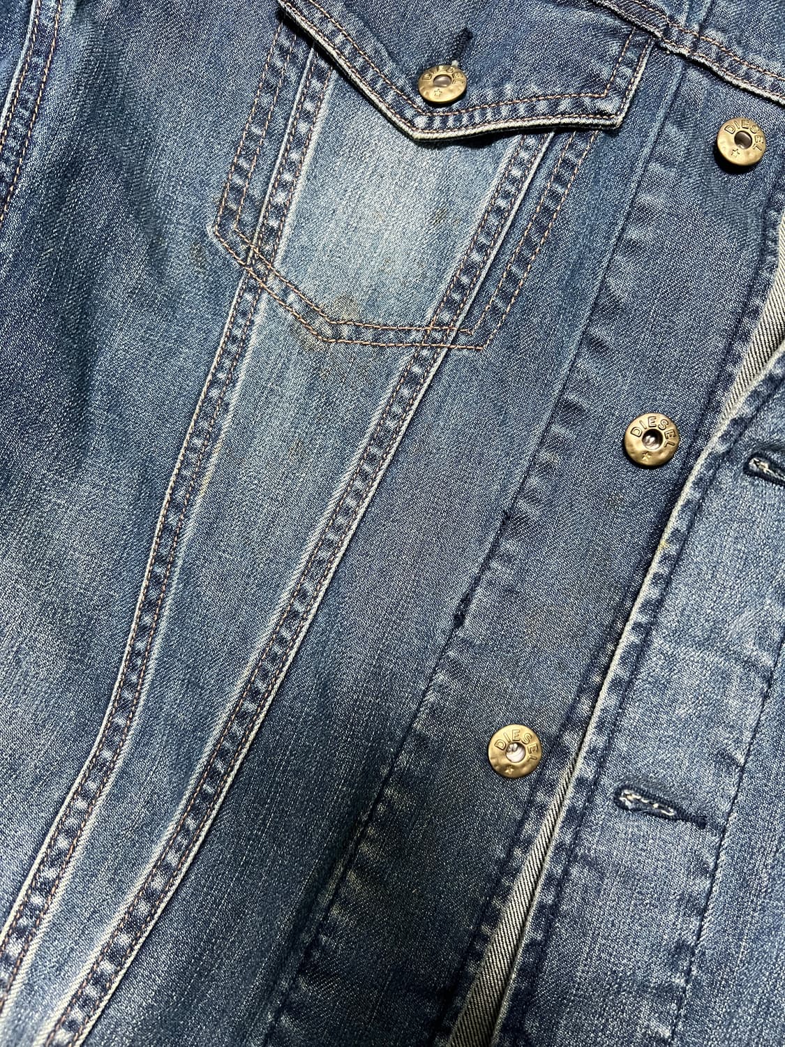 디젤 청 데님자켓 남성 정품  상품이미지5