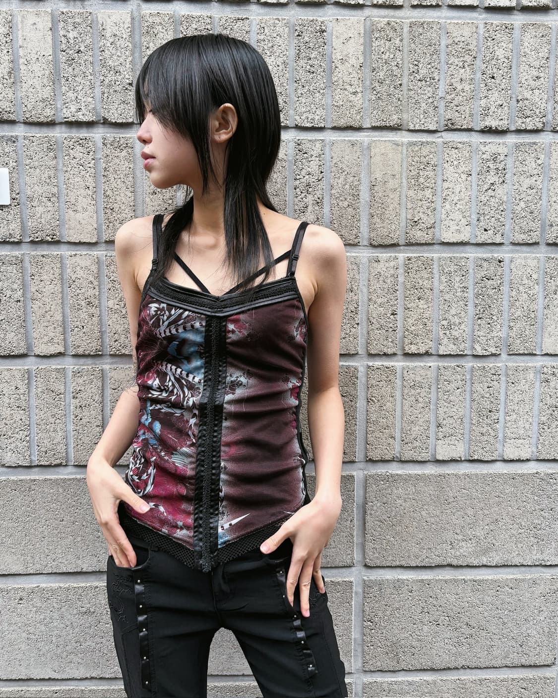 오즈온 오리엔탈 매쉬 슬리브리스 상품이미지2