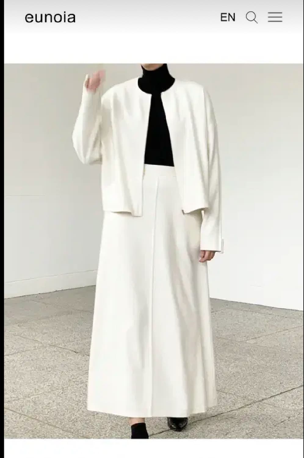 유노이아 르네 집업가디건자켓 블랙 새옷 상품이미지1