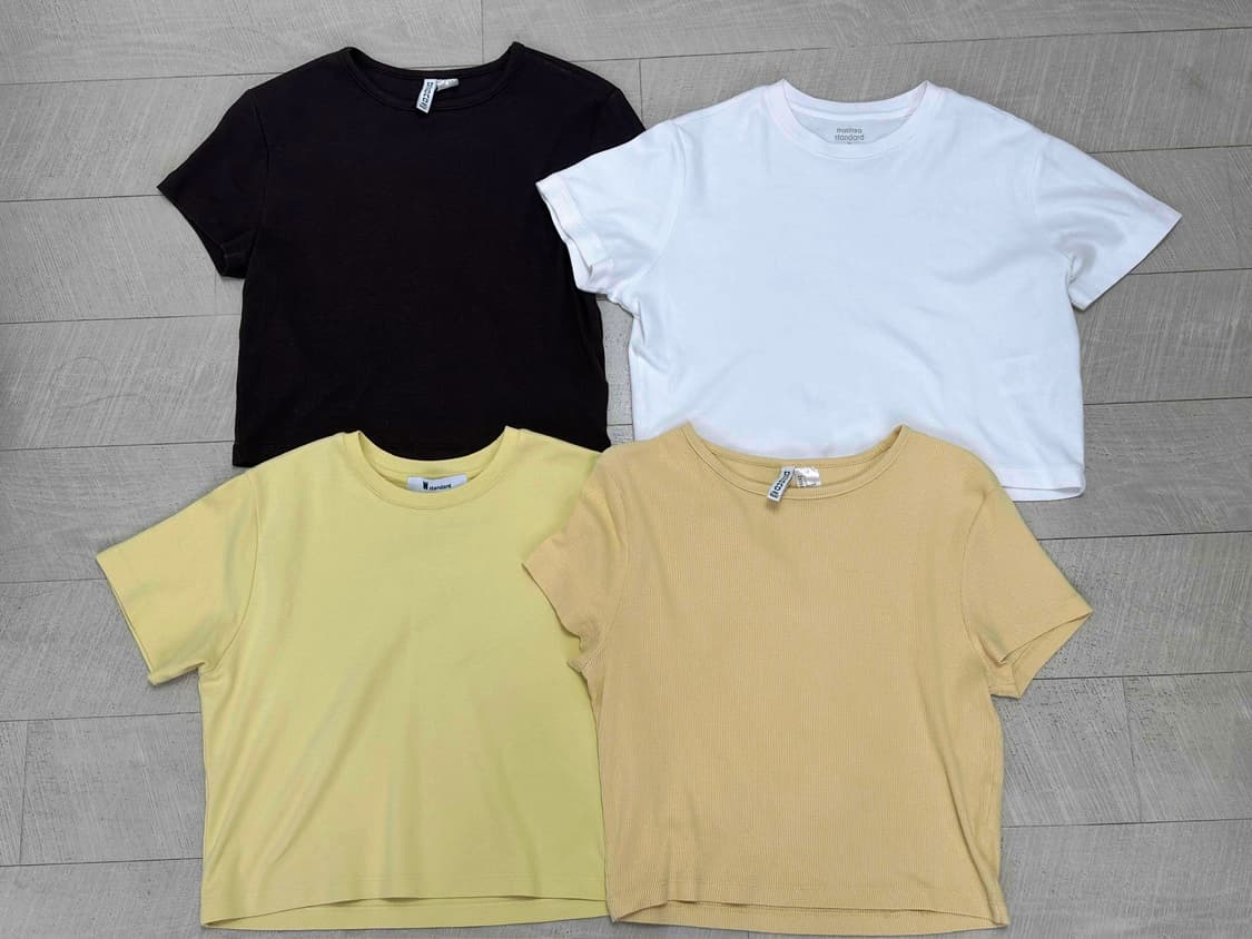 H&M, 무신사 스탠다드 크롭 반팔티 4개 상품이미지1