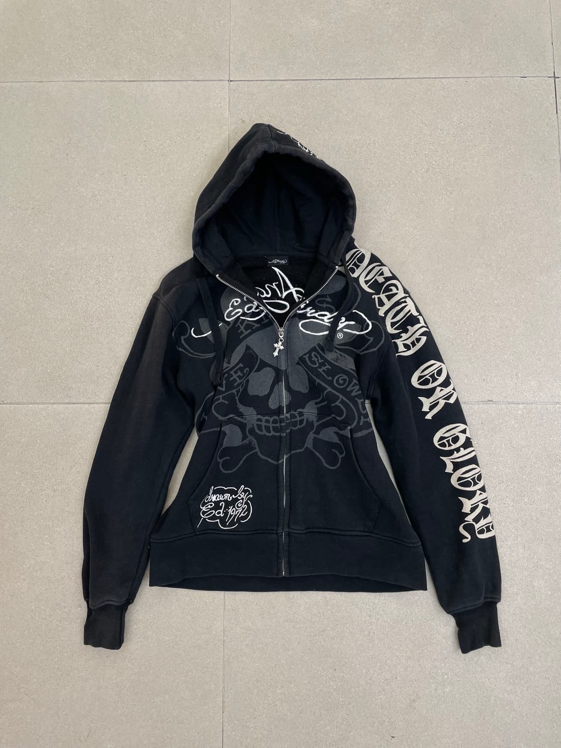 에드하디 자수 프린팅 후드집업 상품이미지1