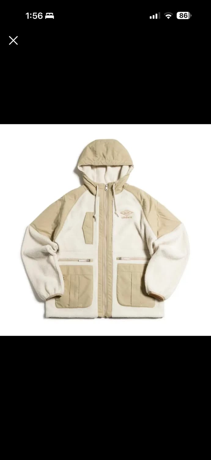 엄브로 양털 후리스 아이보리베이지 L 상품이미지1