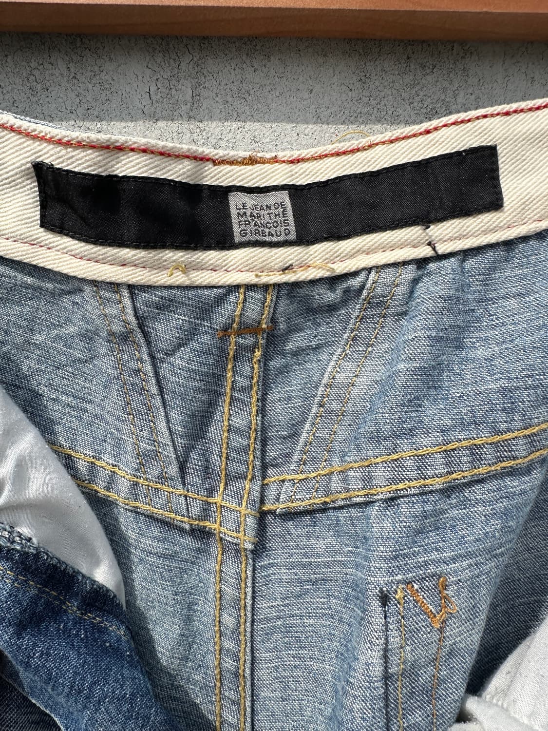 [40] 마리떼 프랑소와 저버 데님 하프팬츠 반바지 빈티지 상품이미지7