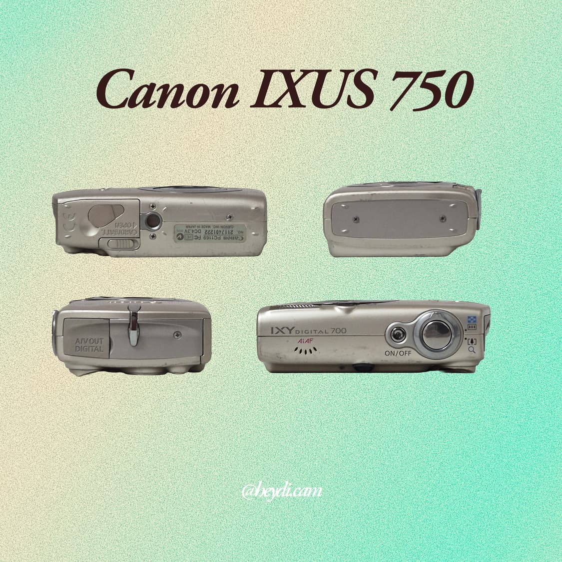 (아일릿 원희) 캐논 ixus750 IXY700 골드 상품이미지3