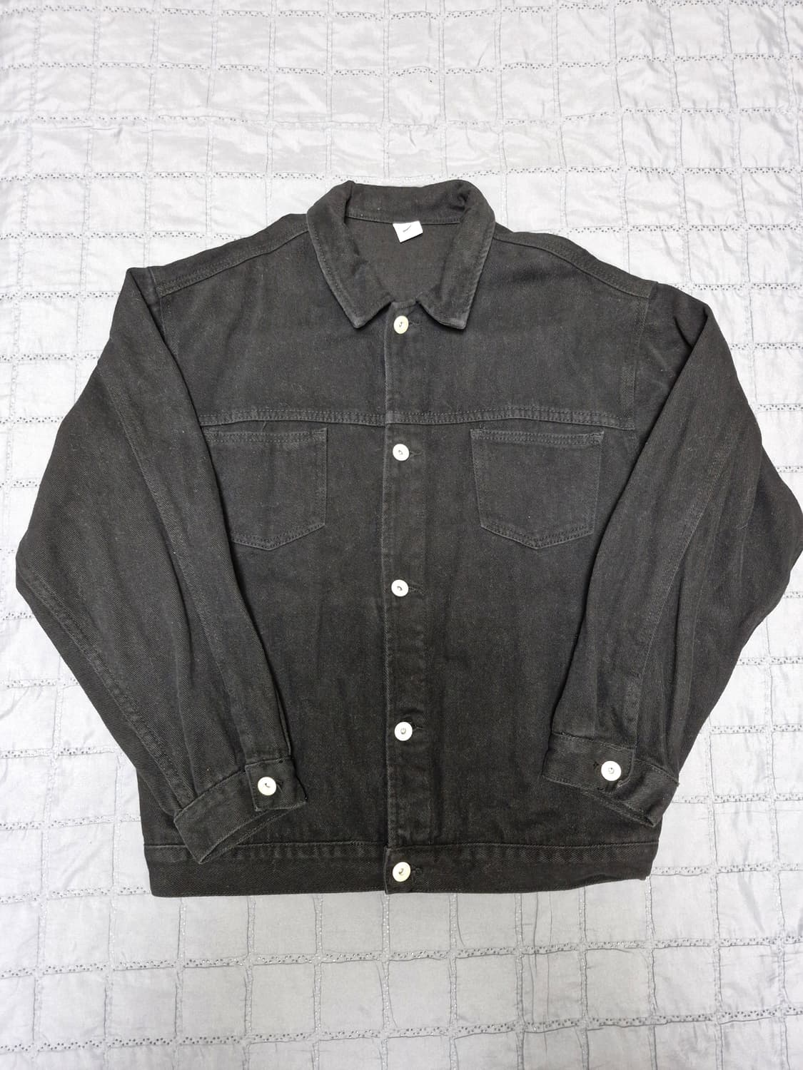 파르티멘토 피치스킨 트윌 트러커 자켓 블랙 상품이미지2