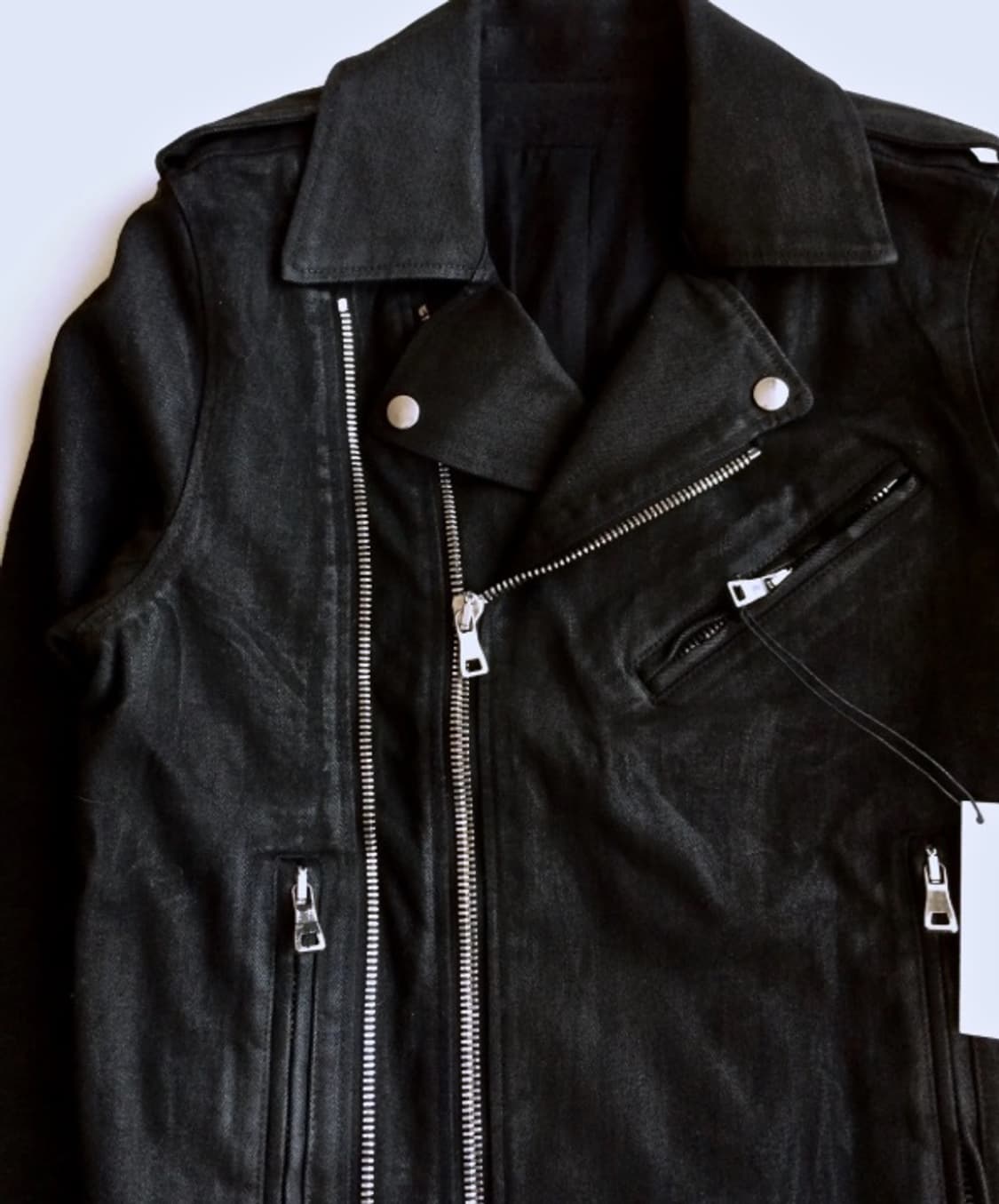 [정품] 발망 블랙 왁스드 라이더 하이엔드 자켓 M 상품이미지3