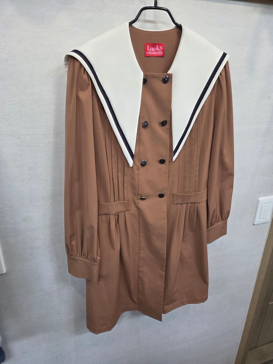 럭키슈에뜨 세일러 핀턱 드레스 36사이즈 55 상품이미지5