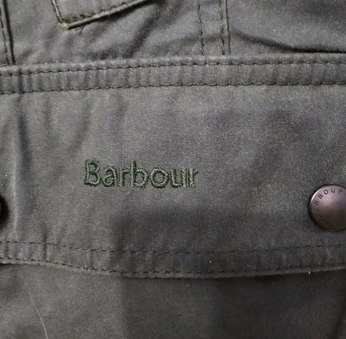 바버 왁스 자켓 UK10 올리브 ~66 상품이미지5