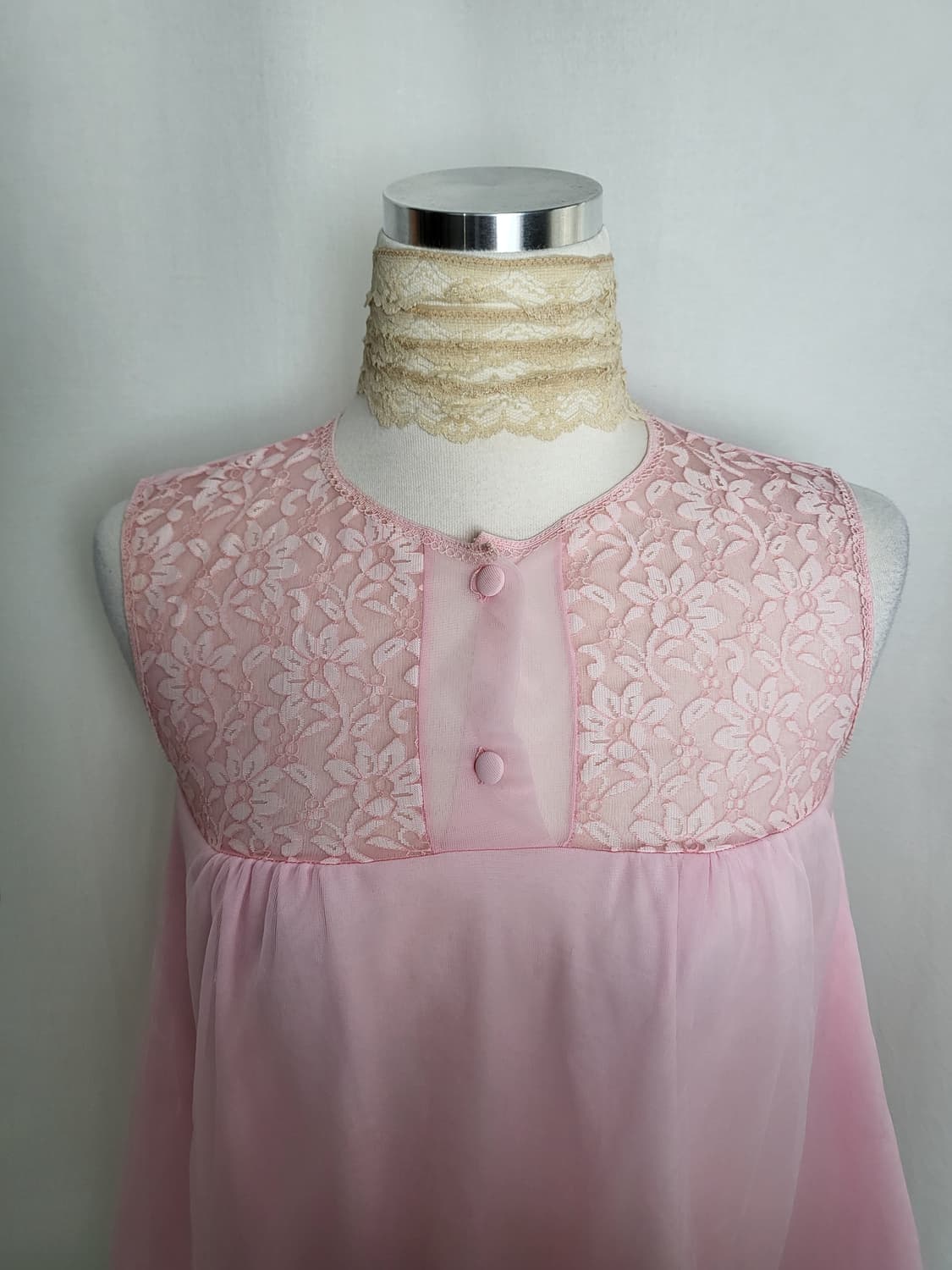 빈티지 파우더핑크 슬립 원피스 상품이미지4