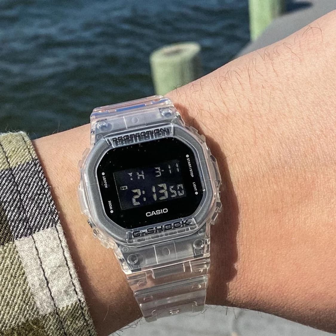 지샥 dw5600 클리어 모델 중고 상품이미지1