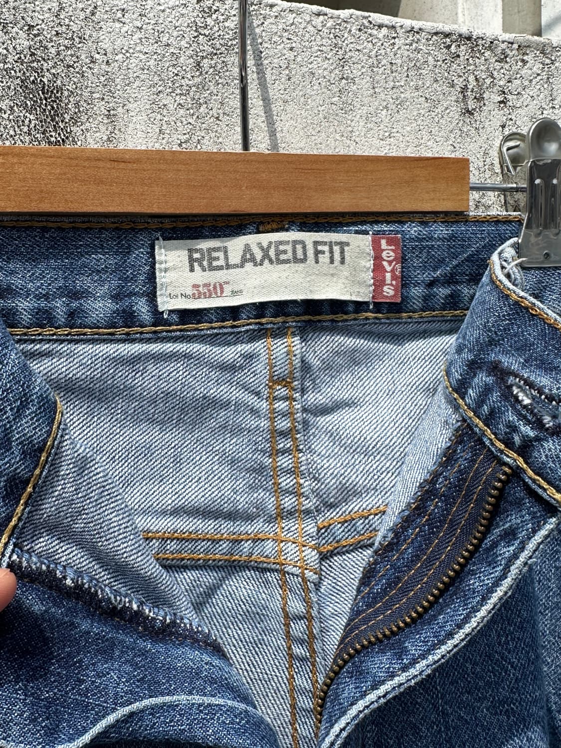 [38] 00s 리바이스 550 데님 반바지 Mexico made 상품이미지3