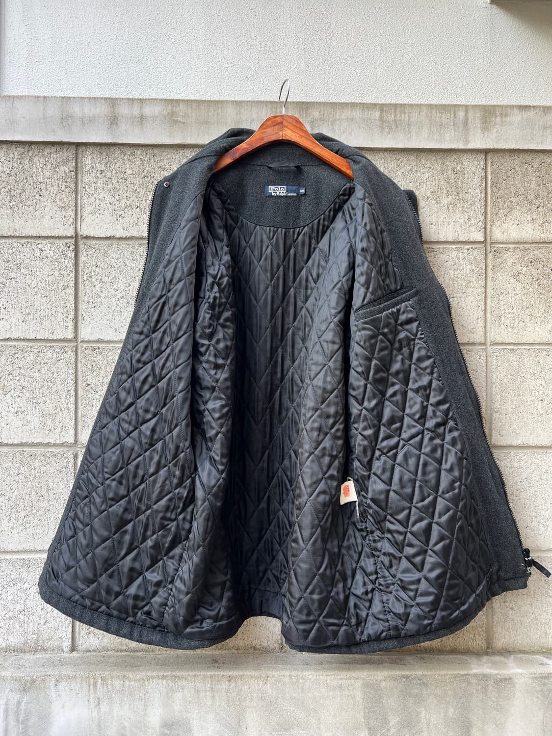 1990s POLO RALPH LAUREN PADDED 폴로 울코트 상품이미지3