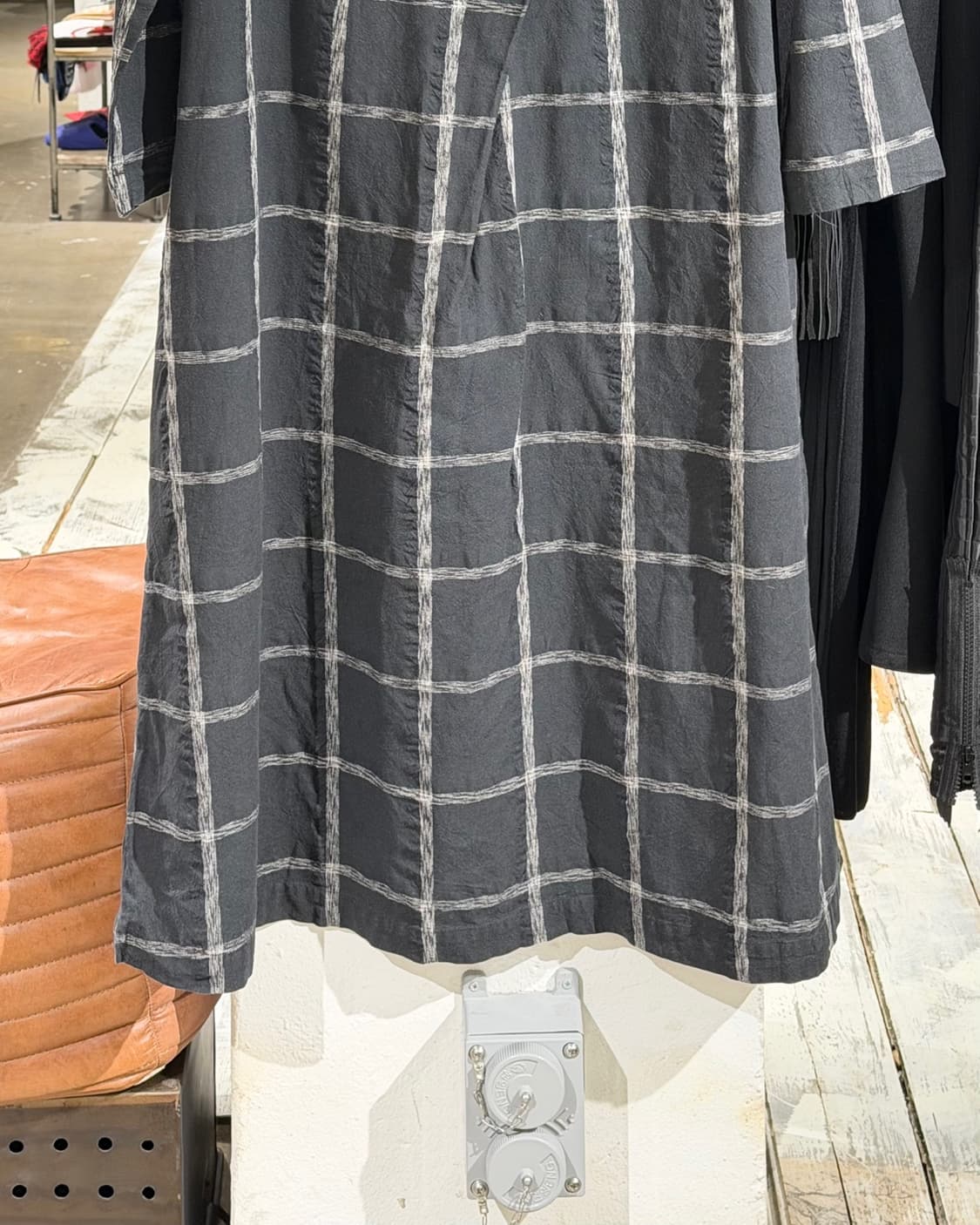 하이 스포르팅 기어 블랙 코튼 블랜드 체크 드레스 상품이미지5