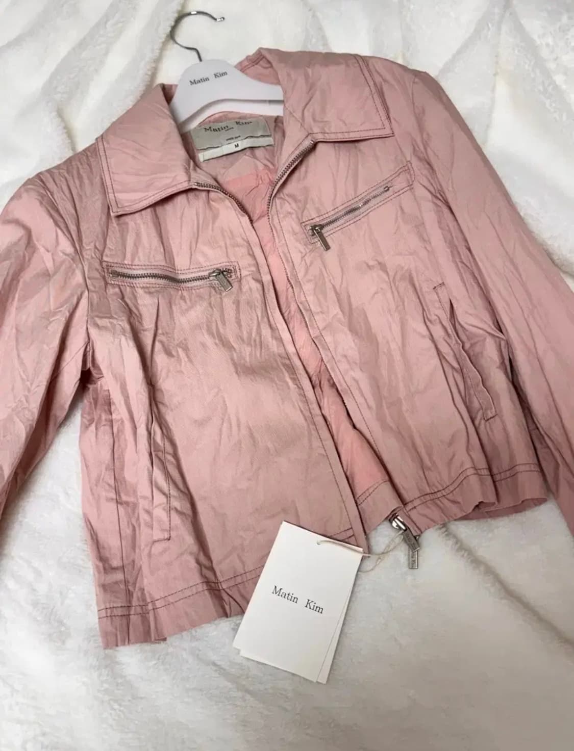 마뗑킴 crinkle crop jumper 상품이미지1