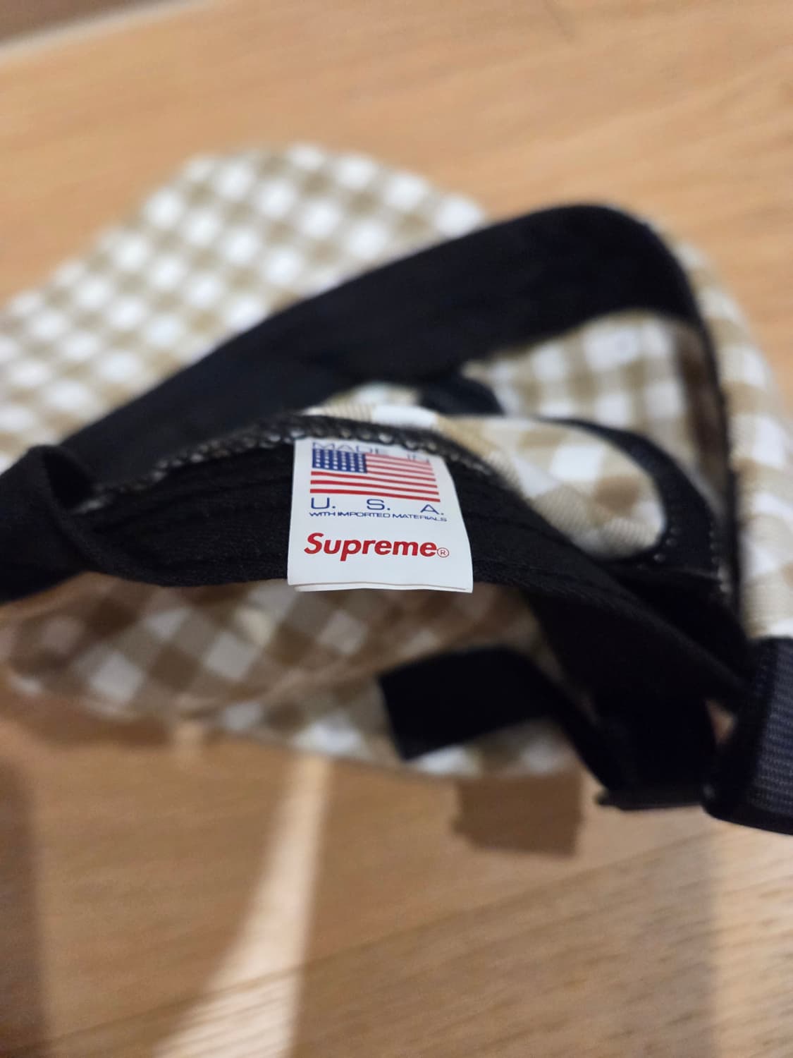 슈프림 23SS 깅엄 캠프캡 탄(Tan) 상품이미지5