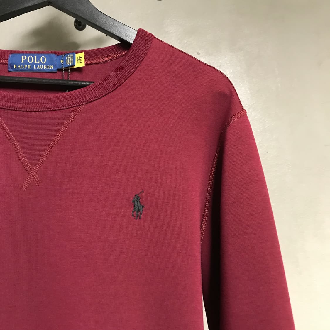 폴로 랄프로렌 QR 맨투맨 레드 M 상품이미지5