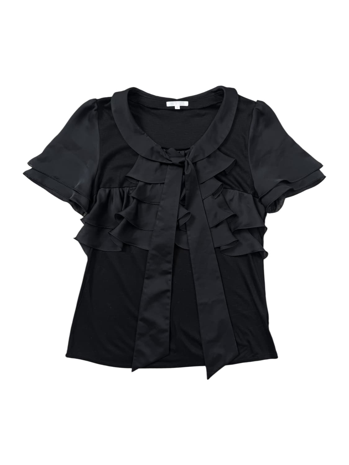 vintage ruffle ribbon blouse 상품이미지1