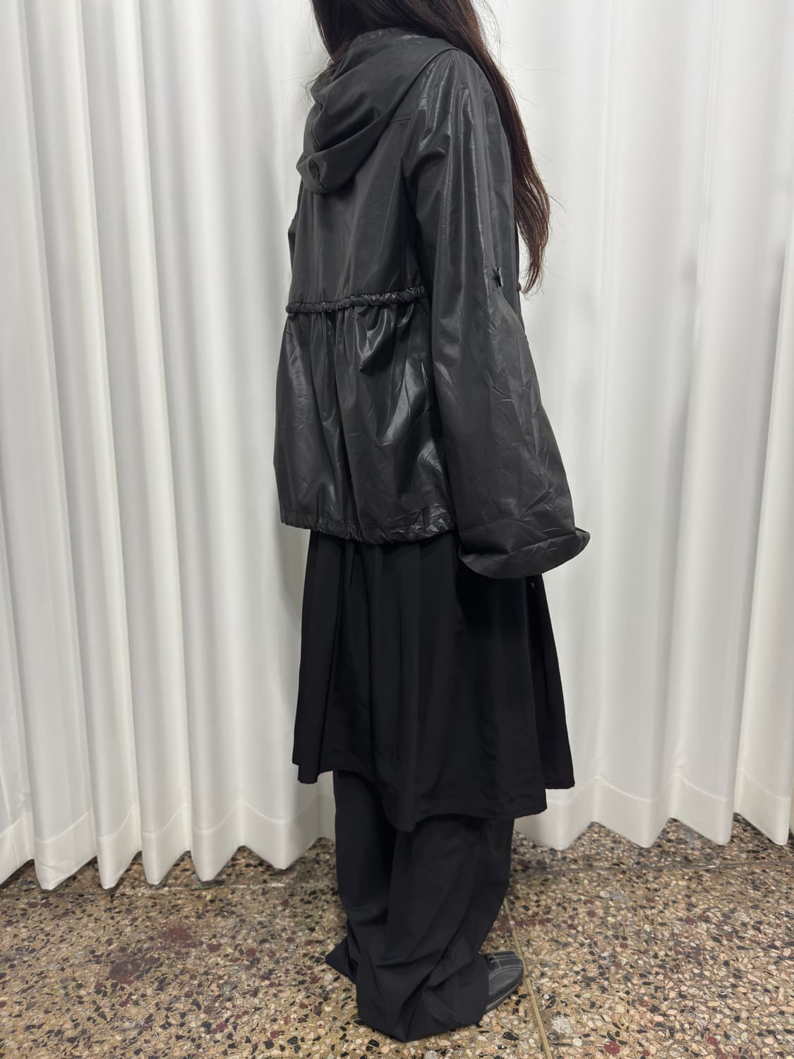 caprine hood button jacket 상품이미지5