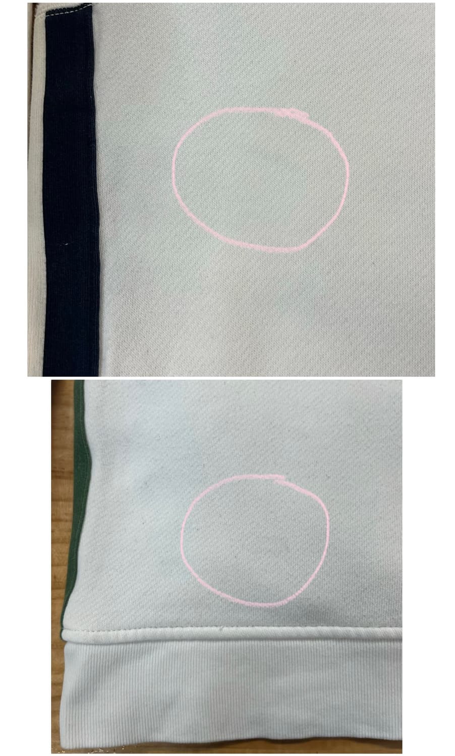 폴로 랄프로렌 반집업 기모 맨투맨 화이트 L #csz3966  상품이미지9