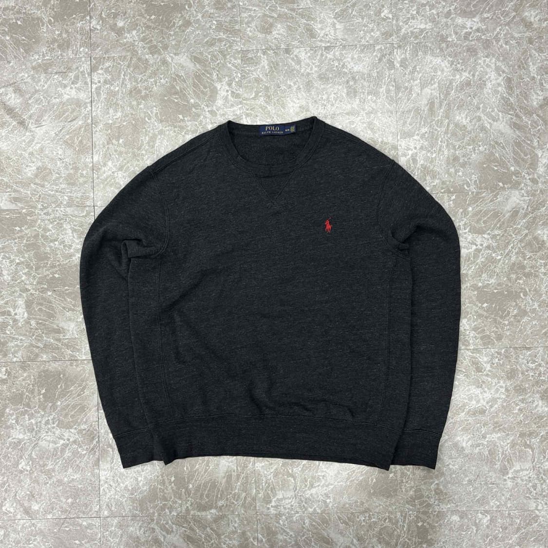 폴로 랄프로렌 차콜 그레이 스웨트셔츠 맨투맨(M) 상품이미지2